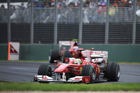 Felipe Massa sikrede sig en podieplacering og henviste Alonso til 4. pladsen